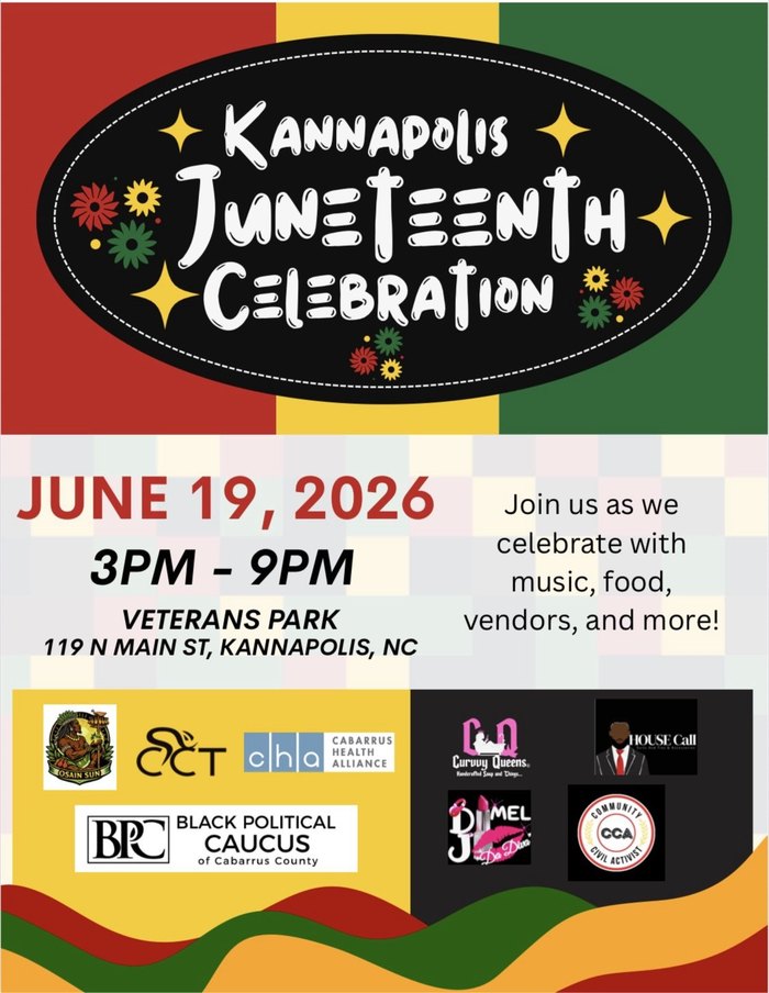 Kannapolis Juneteenth Celebration event flyer