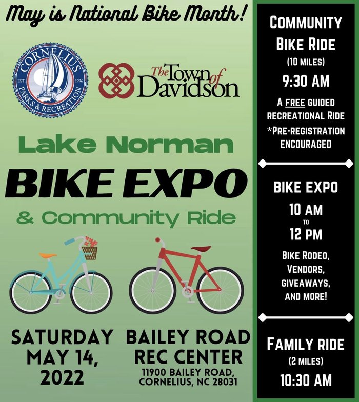 Lake Norman Bike Expo and Community Ride flyer